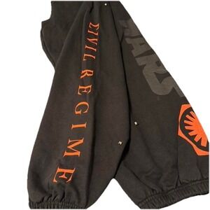 Civil Regime Star Wars Lounger Pants In Vintage Ashes Studs NWT & Bag Size L